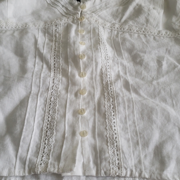 Ralph Lauren NEW Linen Lace Cami Top Button Front - Picture 2 of 13